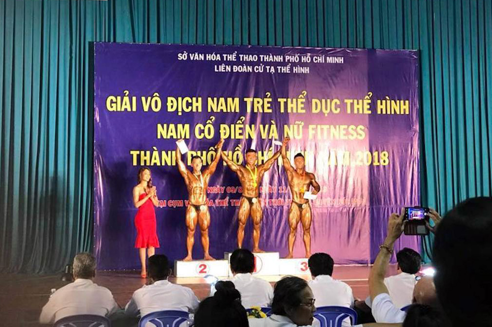 Ton Duc Thang University at 2018 Youth Men's Bodybuilding Championship in Ho Chi Minh city