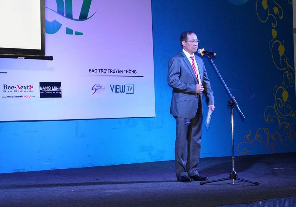 Ông Hồ Huy Huyền, Tổng Giám đốc SMEI Viet Nam chia sẻ cảm nhận của mình khi cùng TDTU tổ chức cuộc thi năm nay