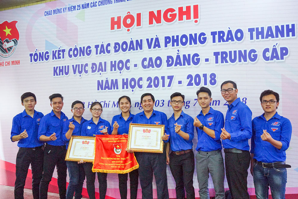 Đoàn trường Đại học Tôn Đức Thắng đạt thành tích xuất sắc trong công tác Đoàn và Phong trào thanh niên TPHCM