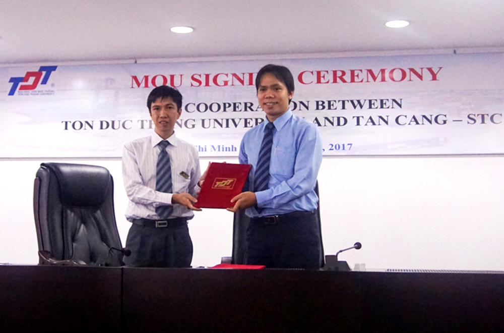 Đại học Tôn Đức Thắng ký kết hợp tác cùng công ty Tân Cảng Sài Gòn
