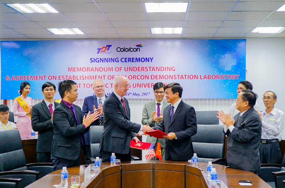 Colorcon group building pharmaceutical laboratory at Ton Duc Thang University