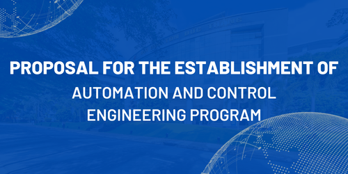 Proposal for establishing the Automation and Control Engineering program